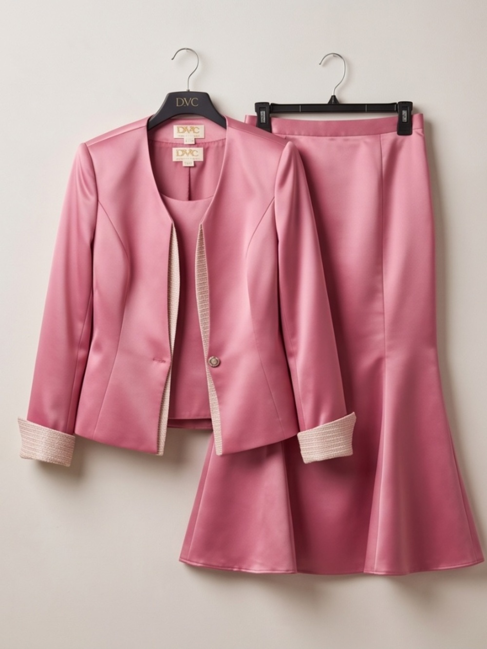 DVC 2 Toned Pink Suit